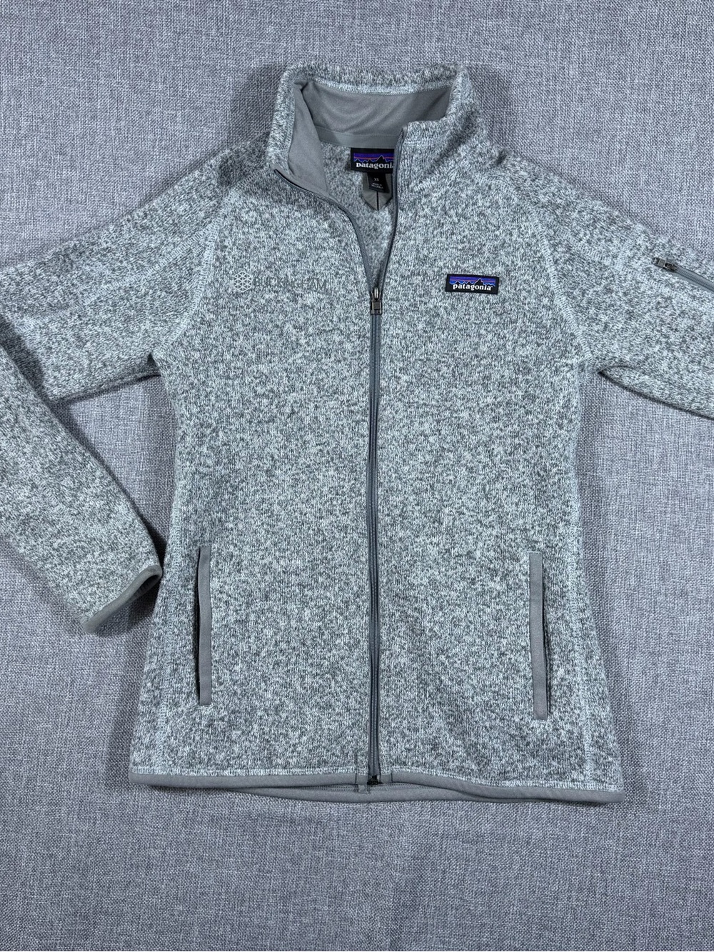 Patagonia Heather Gray Full-Zip Women's Fleece Sweater